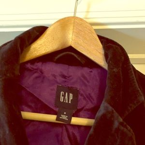 Gap velour black Blazer